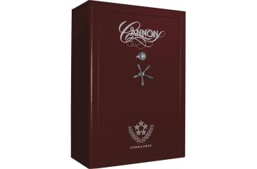 Image of Cannon Safe Commander 54 Fireproof Rifle Safe, 72x50x28in - Hammertone, Burgundy CO54-H5FDC-13