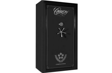 Image of Cannon Safe Commander 54 Fireproof Rifle Safe, 72x50x28in - Hammertone, Black CO54-H1FEC-H-BLACK 