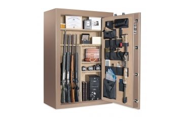 Image of Cannon Safe Deluxe 33 Fireproof Gun Safe, 60x40x24in - Hammertone, Beige CA33-H3FDC-13