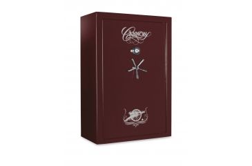 Image of Cannon Safe Deluxe 33 Fireproof Gun Safe, 60x40x24in - Hammertone, Burgundy CA33-H5FDC-13