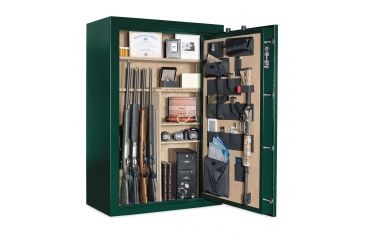 Image of Cannon Safe Deluxe 33 Fireproof Gun Safe, 60x40x24in - Hammertone, Green CA33-H4FDC-13