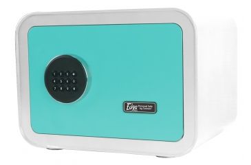 Image of Cannon Safe Edge Mini Safe, Splash White/Blue, 9.8 x 13.8 x 11.02 E913-CSPL-17