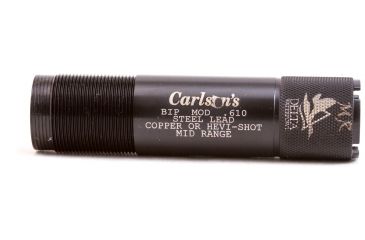 Image of Carlson's Choke Tubes Browning Invector Plus 20 Gauge Delta Waterfowl Extended Steel Mid Range Choke Tubes, Black, 07355