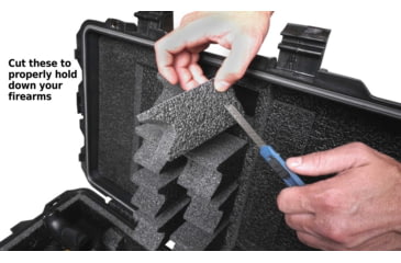 Image of Case Club 4 Rifle Case, Black, Extra large, CC6084HXYWRIF4