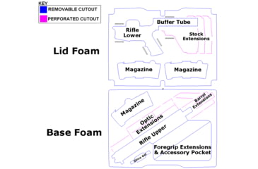 Image of Case Club Breakdown AR-SBR &amp; AR Pistol Case, Black, Extra small, CC5020HXYWAR15