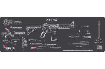 Image of Cerus Gear 3mm Promats 14x48 Ar-15 Mag Instructional C Gray, CERMMAR15INSPNK