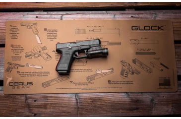 Image of CERUS GEAR GLOCK INSTRUCTIONAL COYOTE 12X27IN, IM-GLK-INS-COY