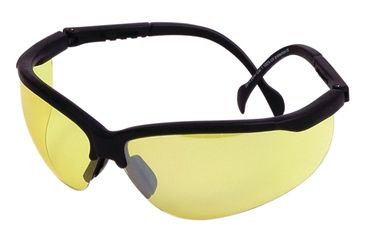 Image of Champion Shooting Glasses, Black Curved Adjustable Frame - Yellow Lens 40610
