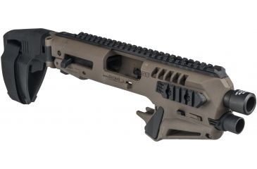 Image of CAA Micro Roni Stabilizer Pistol Carbine Conversion for Glock - Non NFA, Glock 17/22/31, Green, MIC-RONI-STAB17-02