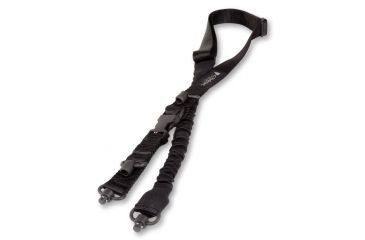 Image of Crosstac Ambi 1.5in Wide Gun Sling / QD Swivels, Black, Regular, 135031-BLK-QD