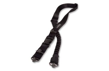 Image of Crosstac Ambi 1.5in Wide Gun Sling / QD Swivels, Black, Regular, 135031-BLK-QD