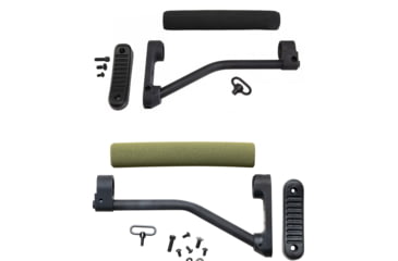 Image of DoubleStar ARFX AR-15 Skeleton Buttstock, Black, Black/Olive Drab
