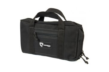 Image of Drago Gear 12 Inch x 8 Inch Polyester Single Pistol Case, Black, 12 Inch x 8 Inch, DRA12-316BL