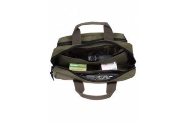 Image of Drago Gear Double Pistol Case, 600D Polyester, 12.5x9.5x4.5in, Green, 12315GR