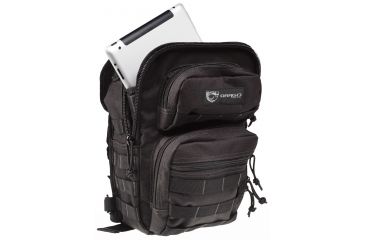 Image of Drago Gear Sentry Pack For IPad Backpack, 600D Polyester, 13x10x7in, Black, 14306BL
