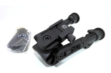 Image of EDEMO Leapers UTG Recon 360 TL Bipod, 5.5in-7.0in Center Height, Picatinny, Black, TL-BP02-A, EDEMO2