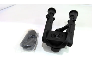 Image of EDEMO Leapers UTG Recon 360 TL Bipod, 5.5in-7.0in Center Height, Picatinny, Black, TL-BP02-A, EDEMO2