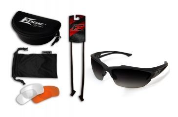 Image of Edge Eyewear Acid Gambit 3 Lens Kit, Soft-Touch Matte Black Frame / Polarized Gradient , SG3K-2