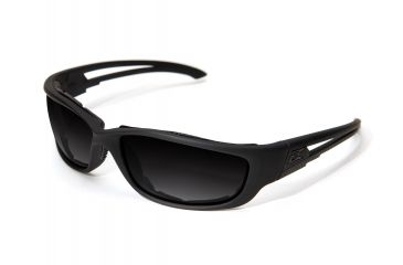 Image of Edge Eyewear Blade Runner XL Sunglasses, Soft-Touch Matte Black Frame / Polarized Gradient , GTSBRG-XL716