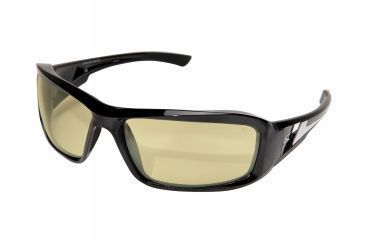 Image of Edge Eyewear Brazeau Sunglasses, Black Frame, Polarized Yellow Lenses, TXB212