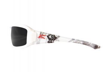 Image of Edge Eyewear Brazeau Velocity 2 Sunglasses, White &amp; Black Motorcycle Engine Frame, Polarized S, TXB246-C2