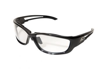 Image of Edge Eyewear Kazbek XL Sunglasses, Black Frame, Clear Vapor Shield Lenses, GSK-XL111VS