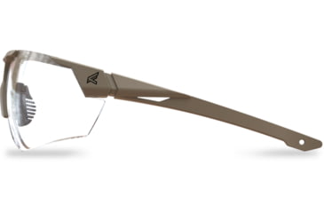 Image of Edge Eyewear Phantom Rescue Shooting Glasses, Tan499 Frame, Clear Vapor Shield Lenses, Standard, PR21VS
