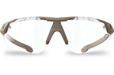 Image of Edge Eyewear Phantom Rescue Shooting Glasses, Tan499 Frame, Clear Vapor Shield Lenses, Standard, PR21VS