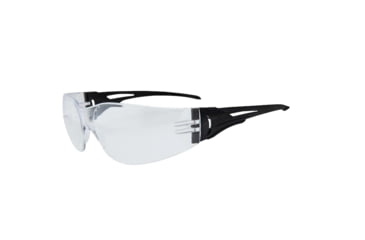 Image of Edge Eyewear Viso Shooting Glasses, Black Frame, Clear Vapor Shield Lens, 200 Pieces Per Case, CV111VS
