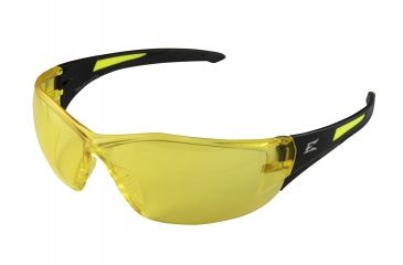 Image of Edge Safety Delano G2 Sunglasses, Black Frame, Yellow Lens, SD112-G2