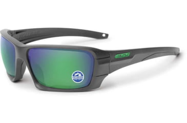 Image of ESS Craftsman Rollbar Sunglasses, Carbon Gray Frame, Mirrored Brass Lens, Medium/Large, EE9018-19