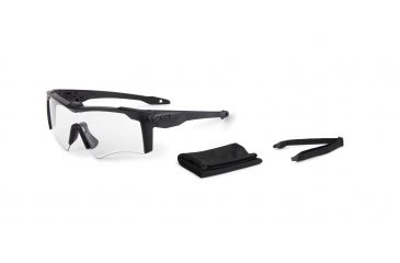Image of ESS Crossbow AF ONE Shooting Glasses, Clear Lens, Black, EE9020-04