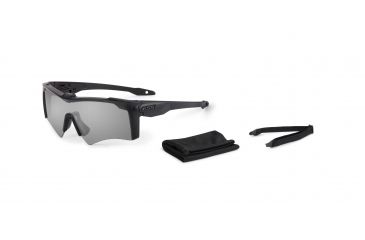 Image of ESS Crossbow AF ONE Shooting Glasses, Smoke Grey Lens, Black, EE9020-05