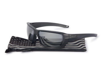 Image of ESS Rollbar Ballistic Sunglasses, Subdued Flag Frame, Mirrored Gray Lens, Polarized, EE9018-09