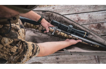 Image of Evolution Outdoor Hill Country II Rifle Case, 54x11.5, 1680 Denier Poylester, Green/Walnut, Fits Scoped Rifles 44384-EV