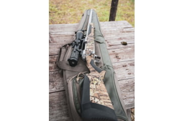 Image of Evolution Outdoor Hill Country II Rifle Case, 54x11.5, 1680 Denier Poylester, Green/Walnut, Fits Scoped Rifles 44384-EV