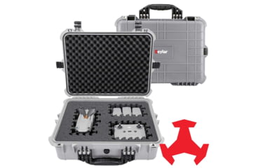 Image of Eylar 20in Large Hard Case Equipped w/Ragar XP Crosslinked Foam Insert, Gray, SA00002-GRA-RG-XP