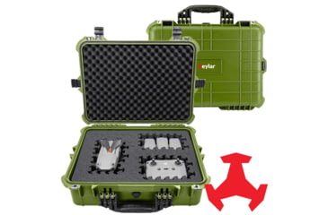 Image of Eylar 20in Large Hard Case Equipped w/Ragar XP Crosslinked Foam Insert, Green, SA00002-GRN-RG-XP