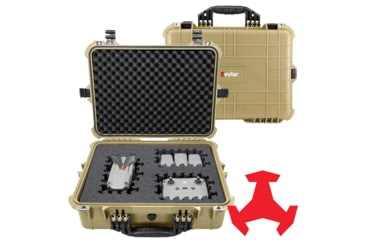 Image of Eylar 20in Large Hard Case Equipped w/Ragar XP Crosslinked Foam Insert, Tan, SA00002-TAN-RG-XP