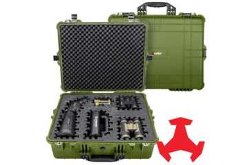 Image of Eylar 24in Extra Large Hard Case Equipped w/Ragar XP Crosslinked Foam Insert, Green, SA00041-GRN-RG-XP