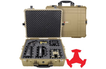 Image of Eylar 24in Extra Large Hard Case Equipped w/Ragar XP Crosslinked Foam Insert, Tan, SA00041-TAN-RG-XP