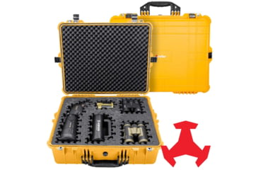 Image of Eylar 24in Extra Large Hard Case Equipped w/Ragar XP Crosslinked Foam Insert, Yellow, SA00041-YLW-RG-XP