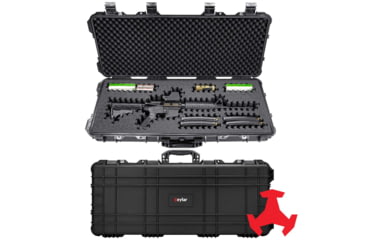 Image of Eylar 38in Hard Rifle Case Equipped w/Ragar XP Crosslinked Foam Insert, Black, SA00013-BLK-RG-XP