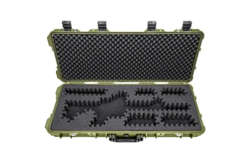 Image of Eylar 38in Hard Rifle Case Equipped w/Ragar XP Crosslinked Foam Insert, Green, SA00013-GRN-RG-XP
