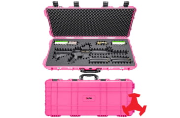 Image of Eylar 38in Hard Rifle Case Equipped w/Ragar XP Crosslinked Foam Insert, Pink, SA00013-PNK-RG-XP