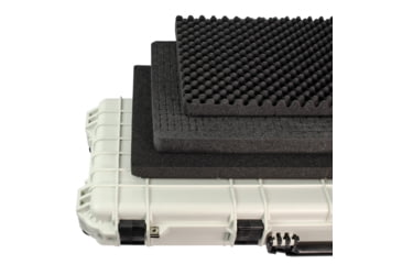 Image of Eylar 38in Protective Roller Rifle Case Waterproof &amp; Shock Proof w/ Foam by Eylar, White, SA00013-Whi