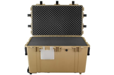 Image of Eylar 3XL 32in Waterproof Transport Roller Gear, Camera, Tools, Equipment Hard Case w/Foam, Tan, SA00033-TAN