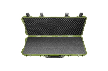 Image of Eylar 44in Hard Rifle Case Equipped w/Ragar XP Crosslinked Foam Insert, Green, SA00008-GRN-RG-XP