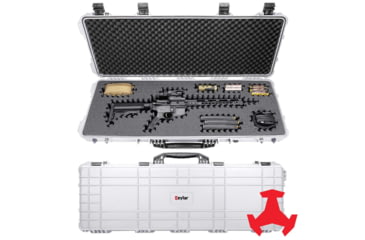 Image of Eylar 44in Hard Rifle Case Equipped w/Ragar XP Crosslinked Foam Insert, White, SA00008-WHI-RG-XP