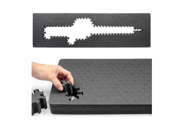 Image of Eylar 48in Hard Rifle Case Equipped w/Ragar XP Crosslinked Foam Insert, Gray, SA00014-GRA-RG-XP